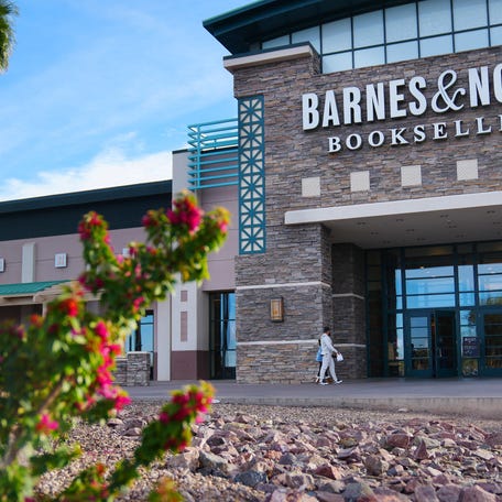 Shoppers enter the Barnes & Noble at Chandler Fashion Center in Chandler, Arizona on Jan. 12, 2022.
