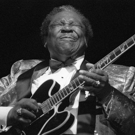 B.B. King, as photographed by Bill Steber.