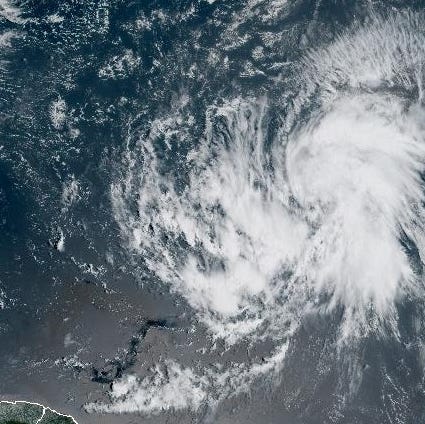 A low pressure area in the central, tropical Atlantic is forecast to become a tropical storm by September 18. The next storm up in the Atlantic storm name rotation is Gabrielle.