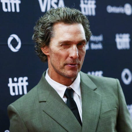 US actor Matthew McConaughey arrives on the red carpet ahead of the pr arrives for the special presentation of "The Lost Bus" at the Toronto International Film Festival (TIFF) in Toronto, Ontario, Canada on September 5, 2025. (Photo by Cole BURSTON / AFP) (Photo by COLE BURSTON/AFP via Getty Images)