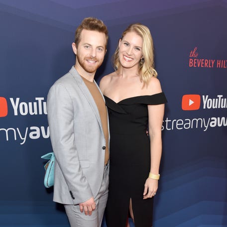 Ned Fulmer and Ariel Fulmer attends The 9th Annual Streamy Awards on Dec. 13, 2019, in Los Angeles.