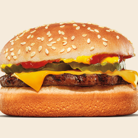 A photo of a Burger King cheeseburger. National Cheeseburger Day is on Thursday, Sept. 18.