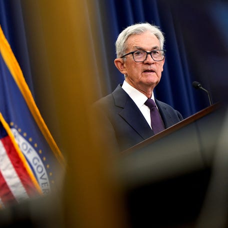 Federal Reserve Chair Jerome Powell speaks during a press conference, following the issuance of the Federal Open Market Committee's statement on interest rate policy, in Washington, D.C. on Sept. 17, 2025.