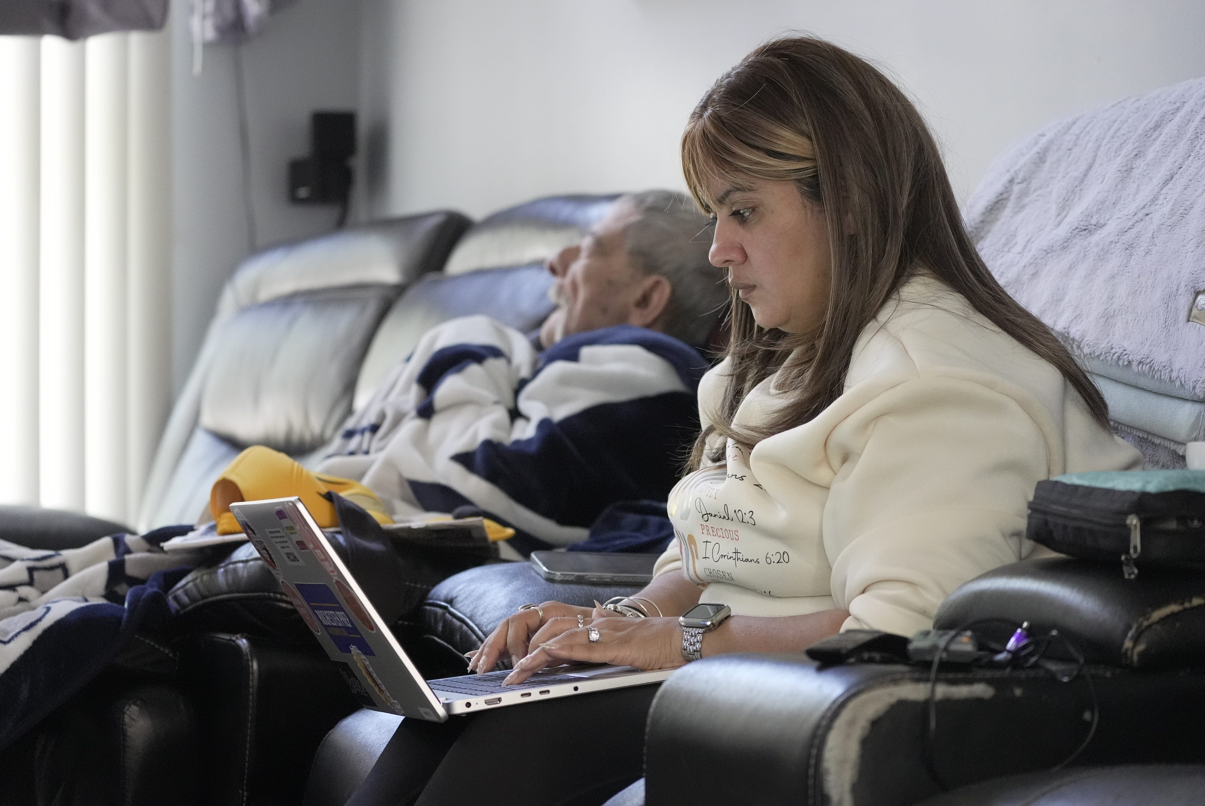 She needed respite care. Instead, she’s translating for her sick dad.