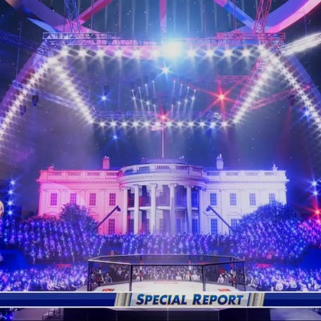Renderings of what a UFC event at the White House might look like.