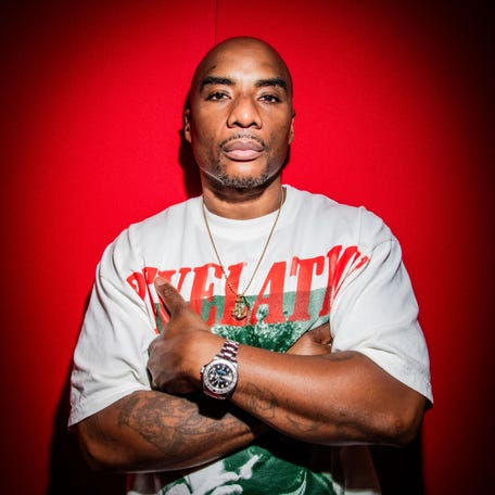 Radio host and podcaster Charlamagne tha God speaks with USA TODAY on Sept. 18, 2025, from Breakfast Club studio in New York about how he's become a voice for his listeners and Americans who feel disillusioned with the status quo.