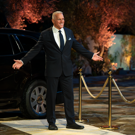 Mel Owens arrives at Bachelor Mansion in "The Golden Bachelor."