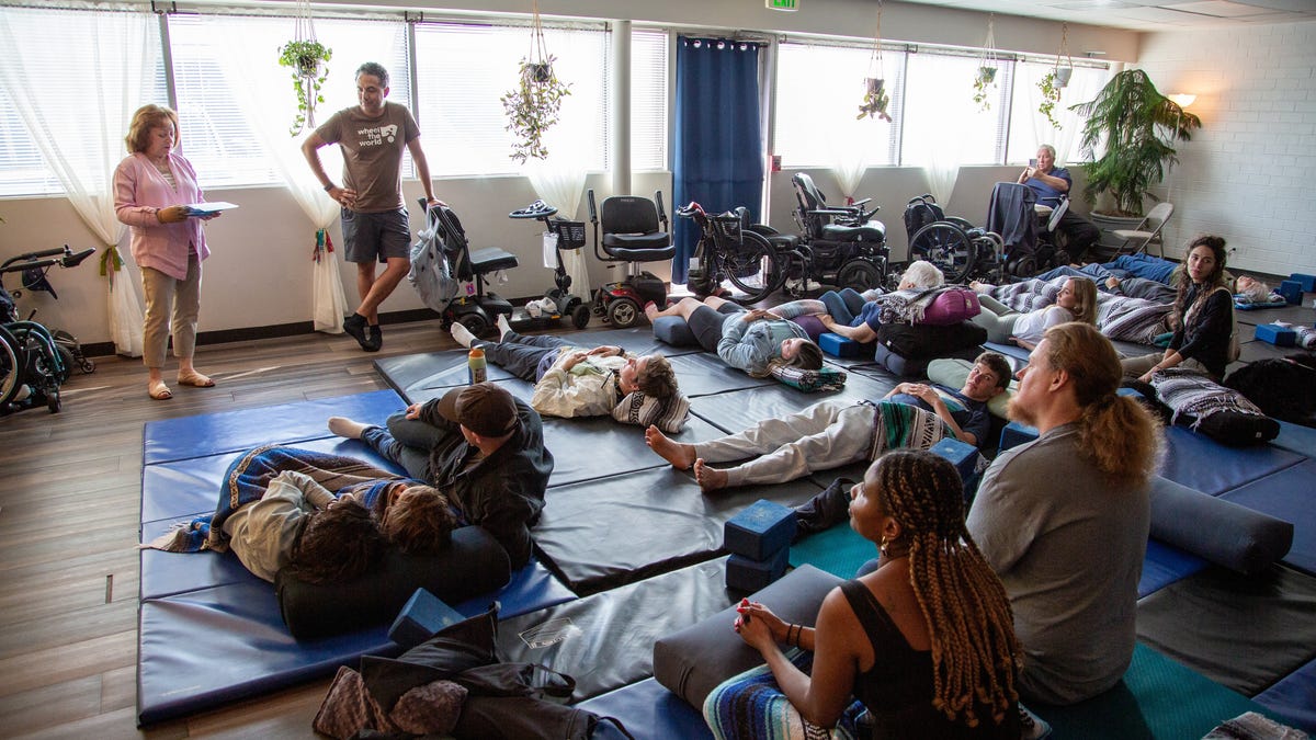 At Guided by Humanity, yogis of all abilities are welcome.