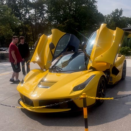 Drake's Ferrari LaFerrari made an appearance at Northwood University International Auto Show.