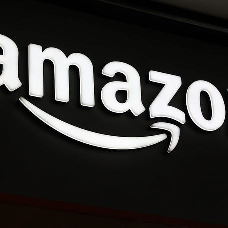 An Amazon Go store stands in lower Manhattan on May 1, 2025 in New York City.
