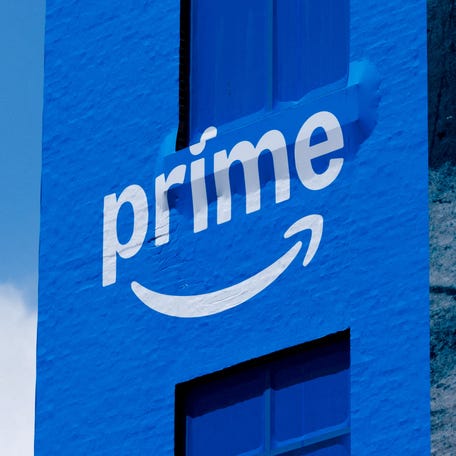 A downtown building is wrapped in Amazon Prime advertising ahead of Comic-Con International, in San Diego, California, U.S. July 22, 2025.