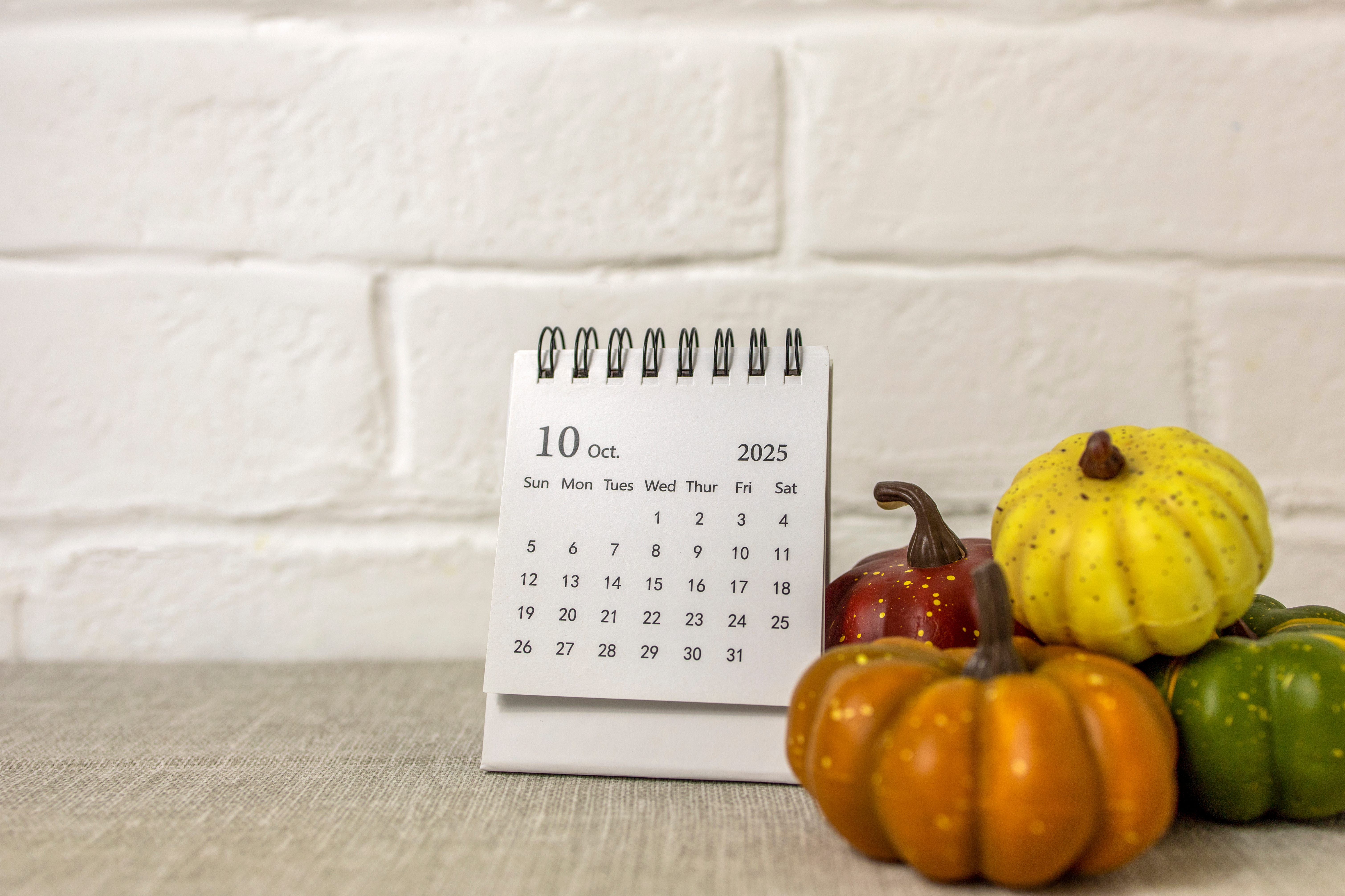 October 2025 calendar: Halloween, Columbus Day, Indigenous Peoples' Day, more