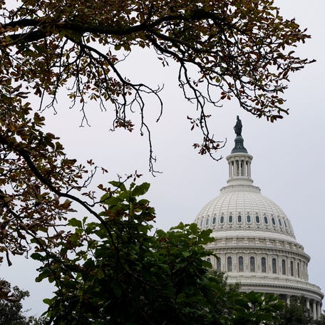 U.S. Capitol dome, hours before a partial government shutdown is set to take effect on Capitol Hill in Washington, D.C. on Sept. 30, 2025.