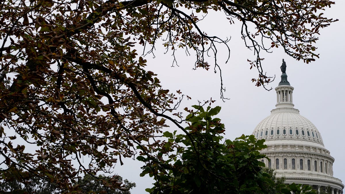 U.S. Capitol dome, hours before a partial government shutdown is set to take effect on Capitol Hill in Washington, D.C. on Sept. 30, 2025.