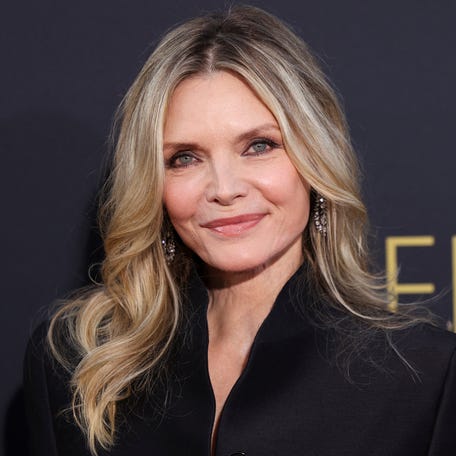 Michelle Pfeiffer attends the 49th AFI Life Achievement Award tribute gala honoring Nicole Kidman at the Dolby Theatre in Los Angeles on April 27, 2024.