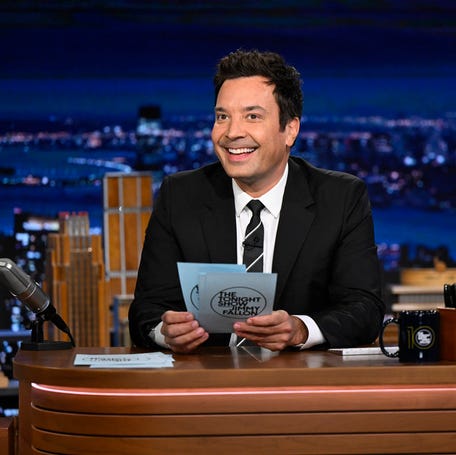 Jimmy Fallon hosts "The Tonight Show" on Sept. 24, 2025.