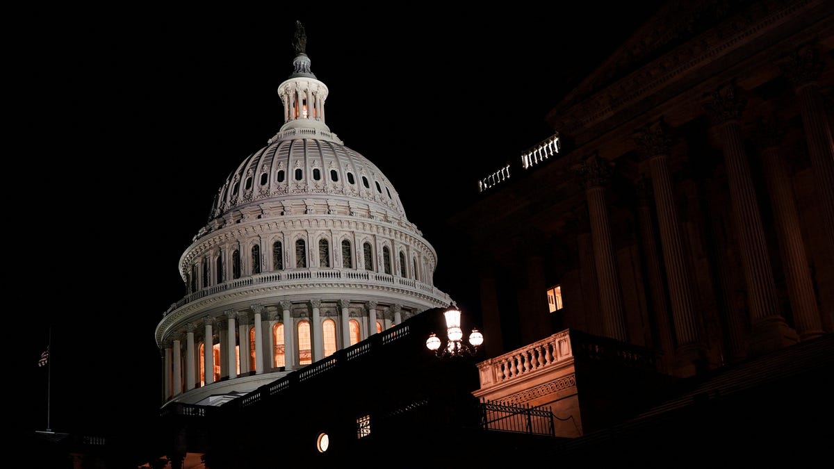 The U.S. Capitol, hours before a partial government shutdown is set to take effect, in Washington, D.C., U.S., September 30, 2025.