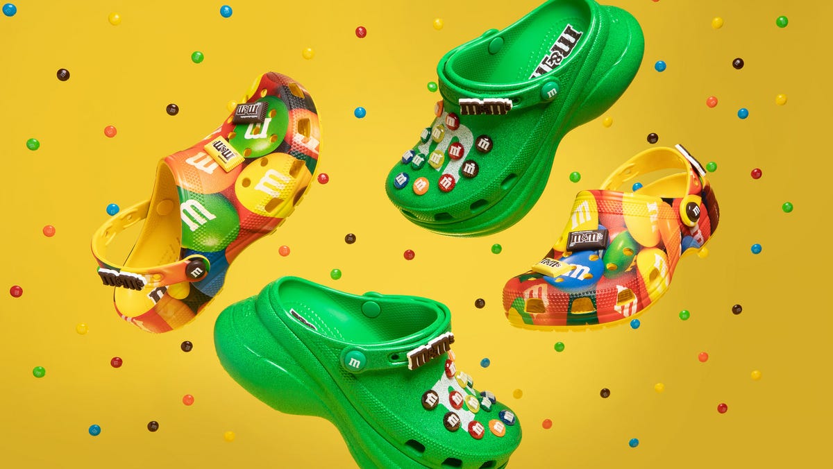 Crocs teams up with M&Ms on colorful new collaboration. See pictures. thumbnail