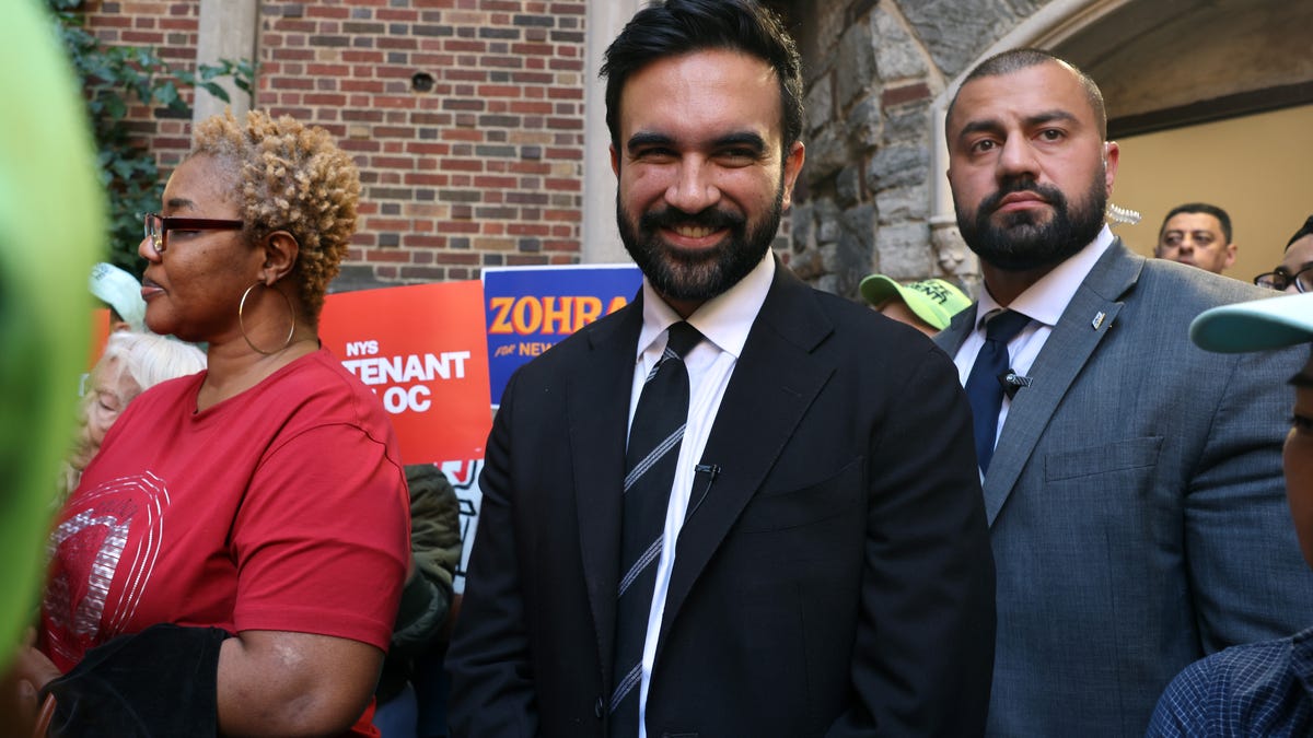 Zohran Mamdani attends a news conference to address the cost of rent on Oct. 1, 2025 in the Bronx borough of New York City.