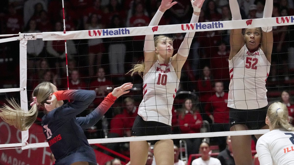 Wisconsin Badgers volleyball falls to Penn State without star setter Charlie Fuerbringer Wisconsin Badgers volleyball falls to Penn State without star setter Charlie Fuerbringer