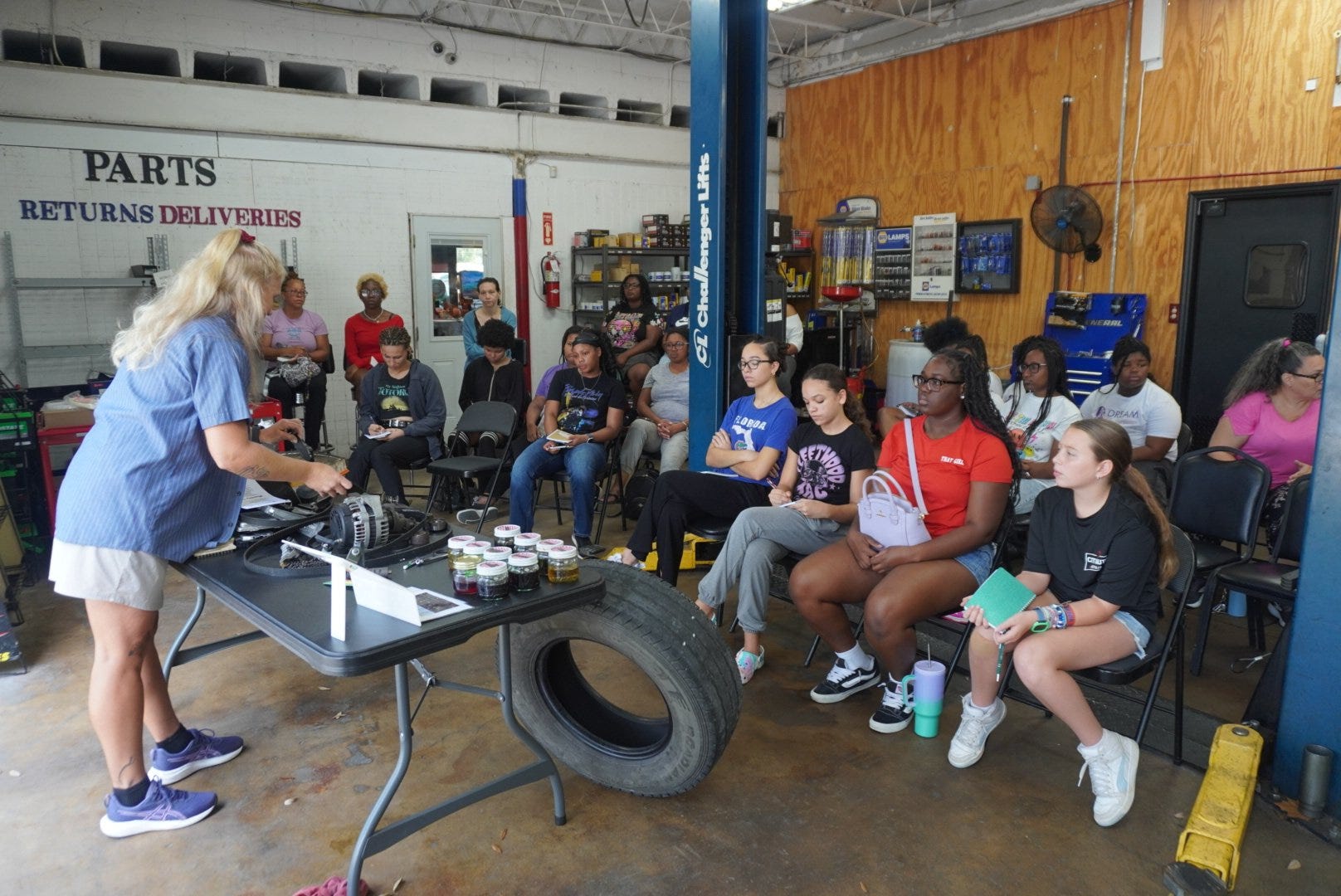 Dream on Purpose hosts Car Care 101 at City Auto Repair in Gainesville