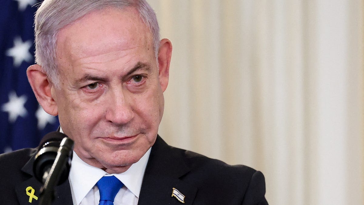 Israeli Prime Minister Benjamin Netanyahu attends a joint press conference with U.S. President Donald Trump in Washington, on Sept. 29, 2025.