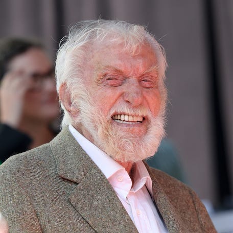 Dick Van Dyke attends Carol Burnett's Hand and Footprint in the Cement Ceremony at TCL Chinese Theatre on June 20, 2024, in Hollywood, California.
