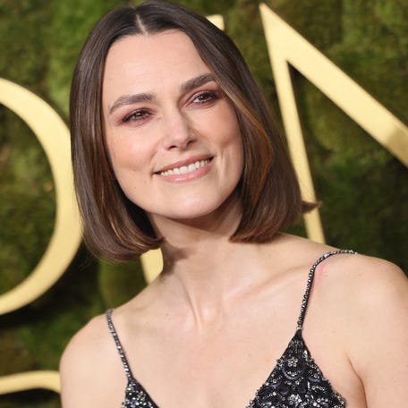 "To still be working is beyond a dream come true," says Keira Knightley, pictured at the 2025 Golden Globes.