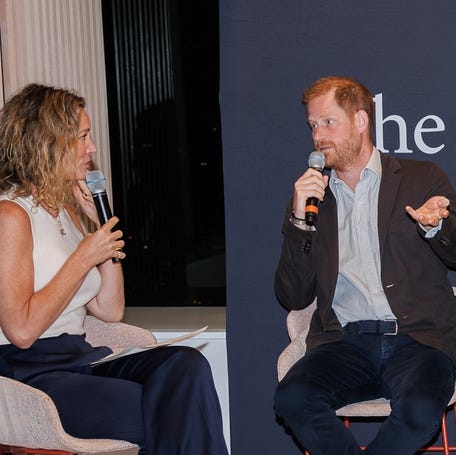 Bestselling author Brooke Baldwin moderated a panel featuring Prince Harry, Duke of Sussex, discussing social media's impact on young men's mental health and effective solutions to improve health outcomes.