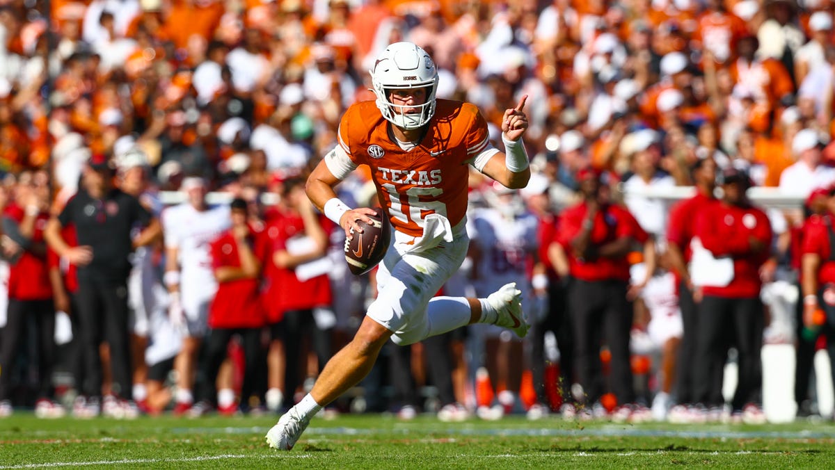 Arch Manning stats today: How did Texas football QB perform in Oklahoma win? Arch Manning stats today: How did Texas football QB perform in Oklahoma win?