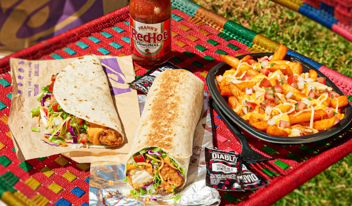 Taco Bell adds new chicken menu items in Frank's RedHot collab