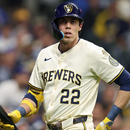 Christian Yelich has struggled in the 2025 postseason.