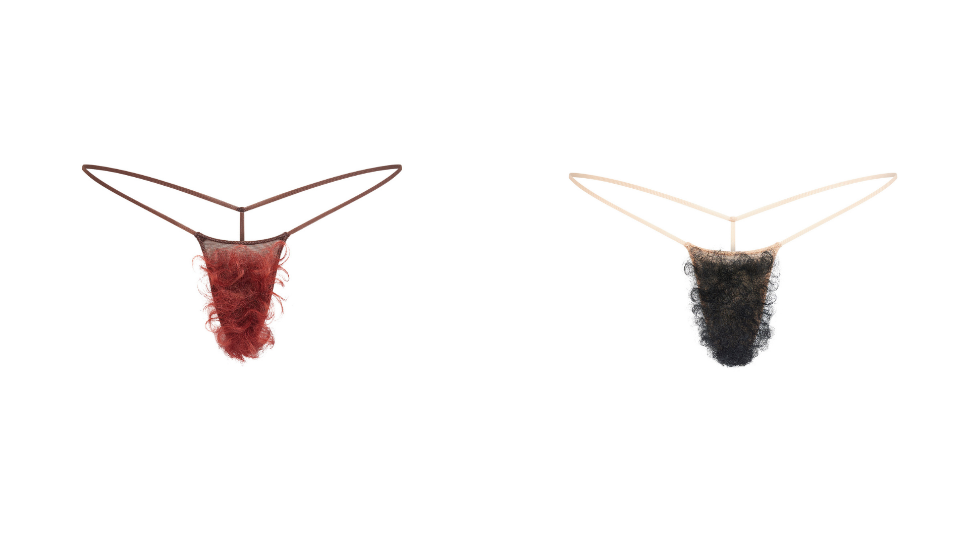 Kim Kardashian's Skims just dropped thongs with fake pubic hair. Yes, really.