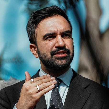 New York City mayoral candidate Zohran Mamdani speaks to the media during a campaign stop with Speaker of the New York State Assembly Carl Heastie in the Bronx borough of New York City, U.S., September 17, 2025. REUTERS/Eduardo Munoz