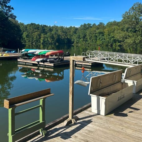 Enjoy a peaceful paddle at Waller Mill Park.