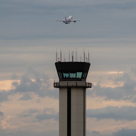 FAA Control Tower, where he once worked, at the Harrisburg International Airport in Middletown, Pennsylvania, on June 19, 2025.