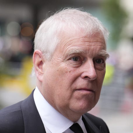 LONDON, ENGLAND - SEPTEMBER 16: Prince Andrew, Duke of York arrives for the Requiem Mass service for Katharine, Duchess of Kent at Westminster Cathedral on September 16, 2025 in London, England. Katharine, Duchess of Kent was married to Prince Edward, Duke of Kent, the first cousin of Queen Elizabeth II. She died on September 4 at the age of 92 at Kensington Palace surrounded by her family. Having converted to Catholicism in 1994, her funeral takes place at Westminster Cathedral and   is the first Catholic funeral to be held for a member of the royal family in modern British history. Her Royal Highness will be laid to rest at the Royal Burial Ground at Frogmore, Windsor. (Photo by Jordan Pettitt - Pool/Getty Images)