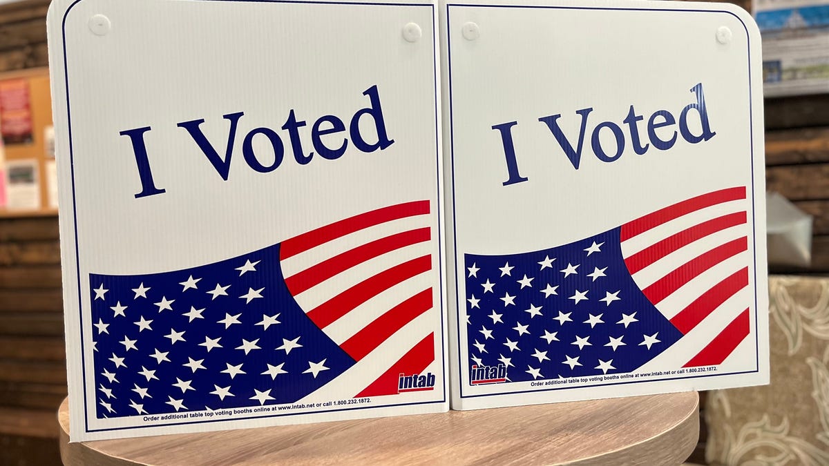 A exterior of a voting booth in Beaver County, Pennsylvania.