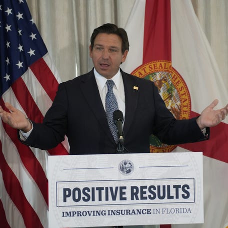 Florida Gov. Ron DeSantis in Sarasota on Oct. 22, 2025.