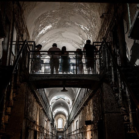 Eastern State Penitentiary offers year-round historic tours of its 19th century cellblocks and grounds, as well as Halloween-themed attractions.