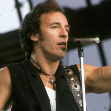 Bruce Springsteen, left, and Jeremy Allen White.