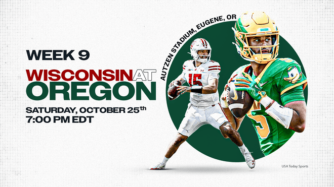 Oregon vs. Wisconsin: Week 9 College Football Betting Odds, Prediction