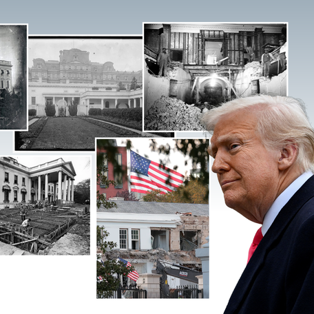 A look at the many renovations of the White House.