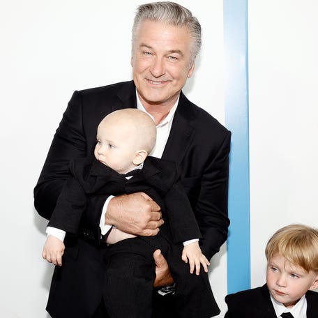 NEW YORK, NEW YORK - JUNE 22: Alec Baldwin and his kids attend as DreamWorks Animation presents The Boss Baby: Family Business World Premiere at SVA Theatre on June 22, 2021 in New York City. (Photo by Jamie McCarthy/Getty Images for Universal Pictures)