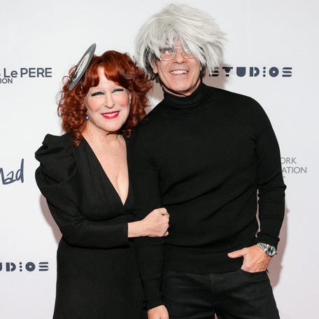 Bette Midler, left, and Andy Cohen.