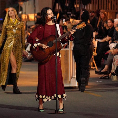 Gracie Abrams performs during Vogue World: Hollywood 2025 at Paramount Studios on Oct. 26, 2025, in Los Angeles.