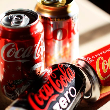 Coca-Cola products are displayed on a kitchen counter in Golden, Colorado December 17, 2009.