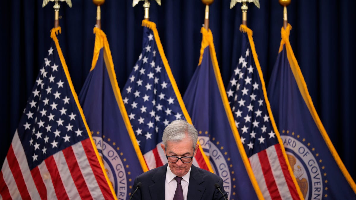 WASHINGTON, DC - SEPTEMBER 17: Federal Reserve Chair Jerome Powell holds a news conference following a two-day meeting of the Federal Open Market Committee at the Federal Reserve on September 17, 2025 in Washington, DC.