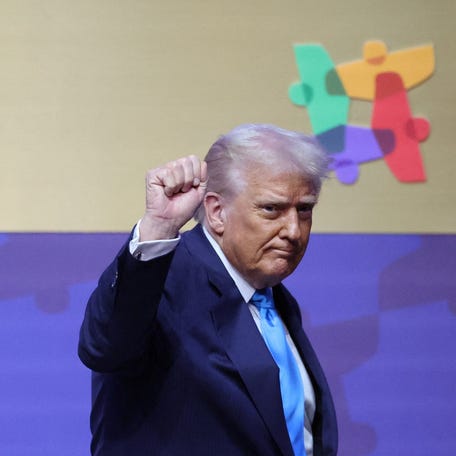 President Donald Trump attends the Asia-Pacific Economic Cooperation (APEC) summit in Gyeongju, South Korea, on Oct. 29, 2025.