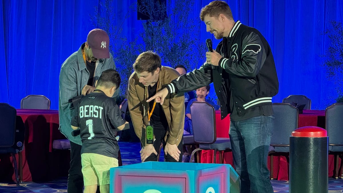 MrBeast and his friends played Beast Games with Wish kids and gave away props from their popular videos, during a Wish event co-hosted by MrBeast, Disney, Make-A-Wish and YouTube.
